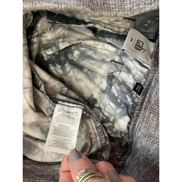 Cabi Gray Marble Tie Dye Pants Poplin Pull-on Yoga Waist Women's Size Small - Picture 7 of 11